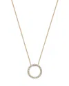 Bloomingdale's Fine Collection Diamond Circle Pendant Necklace In 14k Yellow Gold, 1.00 Ct. T. W. In Gold