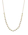 Bloomingdale's Fine Collection Diamond Clover Cluster Collar Necklace In 14k Yellow Gold, 0.50 Tcw In Gold