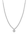Bloomingdale's Fine Collection Diamond Clover Collar Necklace In 14k White Gold, 2.0 Tcw In Gold