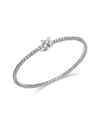 Bloomingdale's Fine Collection Diamond Clover Tennis Bracelet In 14k White Gold, 2.0 Tcw In Gold