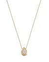Bloomingdale's Fine Collection Diamond Cluster Pendant Necklace In 14k Two Tone Gold, 0.50 Ct. T. W.