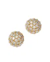Bloomingdale's Fine Collection Diamond Cluster Stud Earrings In 14k Gold, 2.0 Tcw In Gold