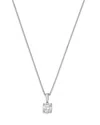 Bloomingdale's Fine Collection Diamond Colorless Solitaire Pendant Necklace In 18k White Gold, 0.75 Tcw In Gold