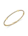Bloomingdale's Fine Collection Diamond Cross Bracelet In 14k Yellow Gold, 1.0 Tcw In Gold
