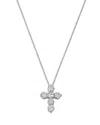 Bloomingdale's Fine Collection Diamond Cross Pendant Necklace In 14k Gold, 2.10 Tcw In Gold