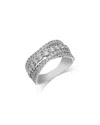 Bloomingdale's Fine Collection Diamond Crossover Statement Ring In 14k White Gold, 1.5 Ct. T. W. In White