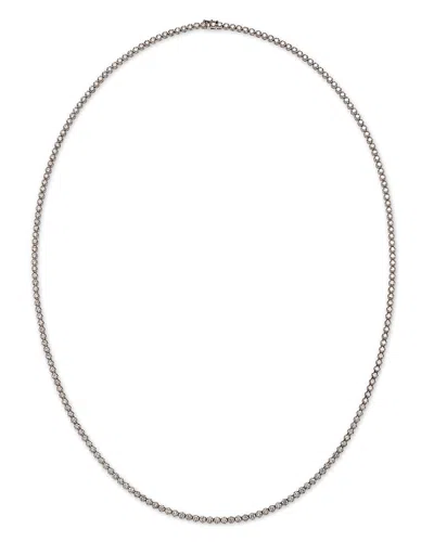 Bloomingdale's Fine Collection Diamond Crown Set Opera Length Tennis Necklace 14k White Gold, 18.0 Ct. T. W.