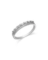 Bloomingdale's Fine Collection Diamond Double Row Band In 14k White Gold, 0.25 Ct. T. W. In White