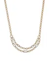 Bloomingdale's Fine Collection Diamond Double Row Collar Necklace In 14k Yellow Gold, 1.0 Tcw In Gold