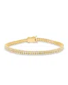 Bloomingdale's Fine Collection Diamond Double Row Crown Bracelet In 14k Yellow Gold, 2.00 Ct. T. W. In Gold