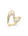 Bloomingdale's Fine Collection Diamond Double Wave Ring In 14k Yellow Gold, 1.0 Ct. T. W. In Gold