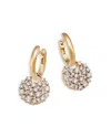 Bloomingdale's Fine Collection Diamond Drop Hoop Cluster Earrings In 14k Yellow Gold, 1.0 Ct. T. W. In Gold
