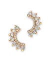 Bloomingdale's Fine Collection Diamond Ear Climbers In 14k Yellow Gold, 0.56 Ct. T. W. In Gold