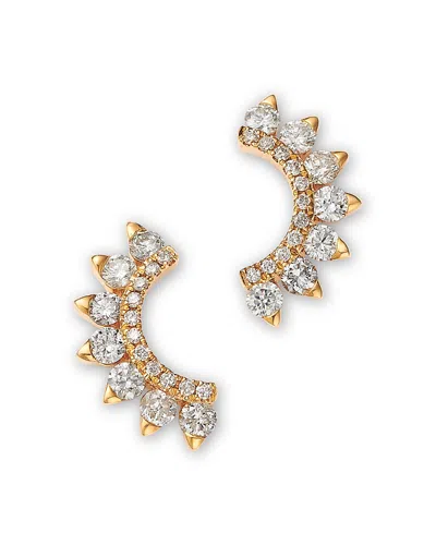 Bloomingdale's Fine Collection Diamond Ear Climbers In 14k Yellow Gold, 0.56 Ct. T. W.