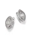 Bloomingdale's Fine Collection Diamond Earrings In 14k White Gold, 1.00 Ct. T. W. In White