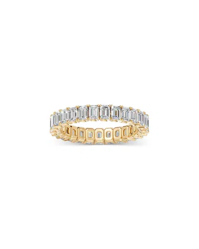 Bloomingdale's Fine Collection Diamond Emerald Cut Eternity Ring In 14k Yellow Gold, 3.0 Tcw