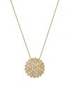 Bloomingdale's Fine Collection Diamond Filigree Medallion Pendant Necklace In 14k Yellow Gold, 1.0 Ct. T. W. In Gold