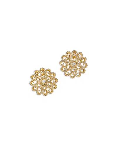 Bloomingdale's Fine Collection Diamond Filigree Statement Earrings In 14k Yellow Gold, 1.0 Ct. T. W.