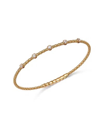 Bloomingdale's Fine Collection Diamond Flexible Bangle In 14k Yellow Gold, 0.33 Ct. T. W.