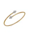 Bloomingdale's Fine Collection Diamond Flexible Bypass Bracelet In 14k Yellow Gold, 0.4 Ct. T. W. In Gold