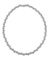 Bloomingdale's Fine Collection Diamond Flower Cluster Collar Necklace In 14k White Gold, 8.0 Tcw In White