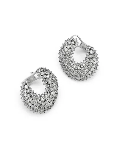 Bloomingdale's Fine Collection Diamond Front To Back Earrings In 14k White Gold, 6.50 Tcw