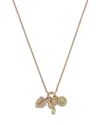Bloomingdale's Fine Collection Diamond Garden Inspired Charm Necklace In 14k Yellow Gold, 0.25 Ct. T. W. In Gold