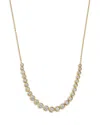 Bloomingdale's Fine Collection Diamond Graduated Bezel Collar Necklace In 14k White Gold, 1.3 Tcw In Gold