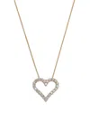 Bloomingdale's Fine Collection Diamond Heart Pendant Necklace In 14k Yellow Gold, 1.8 Ct. T. W. In Gold