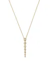 Bloomingdale's Fine Collection Diamond Honeycomb Bezel Linear Pendant Necklace In 14k Yellow Gold, 0.5 Ct. T. W.