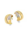 Bloomingdale's Fine Collection Diamond Huggie Earrings In 14k Yellow Gold, 0.4 Tcw In Gold