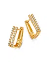 Bloomingdale's Fine Collection Diamond Huggie Hoop Earrings In 14k Yellow Gold, 0.25 Ct. T. W. In Gold