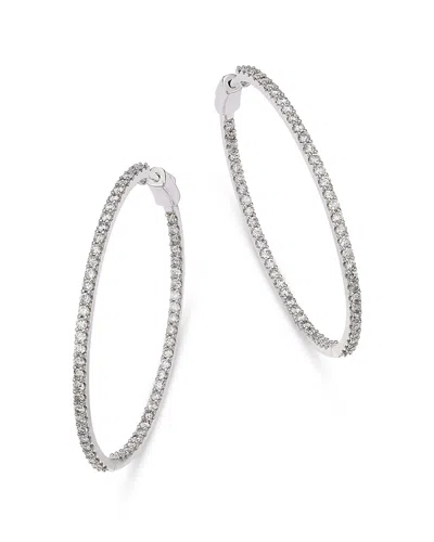 Bloomingdale's Fine Collection Diamond Inside-out Hoop Earrings In 14k Gold, 3.0 Tcw