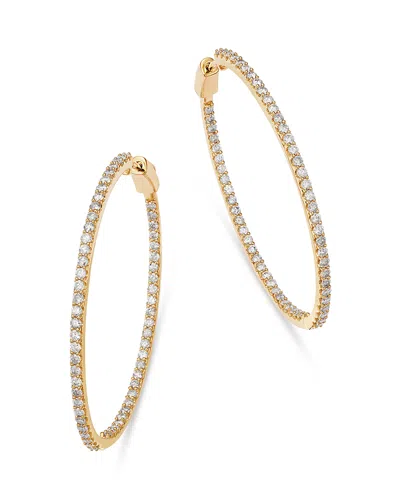Bloomingdale's Fine Collection Diamond Inside-out Hoop Earrings In 14k Gold, 3.0 Tcw