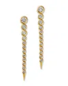 Bloomingdale's Fine Collection Diamond Linear Drop Earrings In 14k Yellow Gold, 0.77 Ct. T. W.