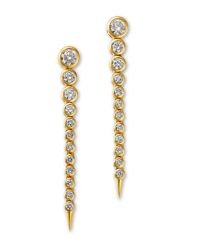 Bloomingdale's Fine Collection Diamond Linear Drop Earrings In 14k Yellow Gold, 0.77 Ct. T. W.