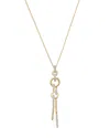 Bloomingdale's Fine Collection Diamond Linear Statement Pendant Necklace In 14k Yellow Gold, 0.35 Tcw In Gold