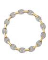 Bloomingdale's Fine Collection Diamond Link Bracelet In 14k Yellow & White Gold, 1.0 Ct. T. W.