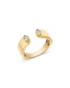 Bloomingdale's Fine Collection Diamond Marquis Cuff Ring In 14k Yellow Gold, 0.2 Ct. T. W.