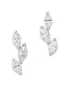Bloomingdale's Fine Collection Diamond Marquis Cut Stud Earrings In 14k White Gold, 0.25 Ct. T. W.