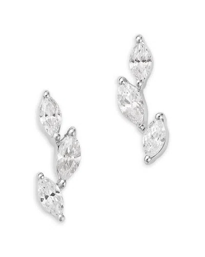 Bloomingdale's Fine Collection Diamond Marquis Cut Stud Earrings In 14k White Gold, 0.25 Ct. T. W.