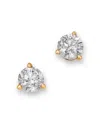 Bloomingdale's Fine Collection Diamond Martini Set Solitaire Stud Earrings In 14k Yellow Gold, 0.75 Tcw