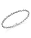 BLOOMINGDALE'S FINE COLLECTION DIAMOND MINI PEAR CLUSTER TENNIS BRACELET IN 14K WHITE GOLD, 2.00 CT. T. W.