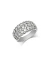 Bloomingdale's Fine Collection Diamond Multirow Cluster Ring In Platinum, 3.05 Tcw In White