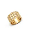 Bloomingdale's Fine Collection Diamond Multirow Wide Statement Ring In 14k Yellow Gold, 0.65 Ct. T. W. In Gold