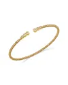 Bloomingdale's Fine Collection Diamond Open Bracelet In 14k Yellow Gold, 0.12 Tcw