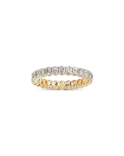 Bloomingdale's Fine Collection Diamond Oval Cut Eternity Ring In 14k Yellow Gold, 2.0 Tcw