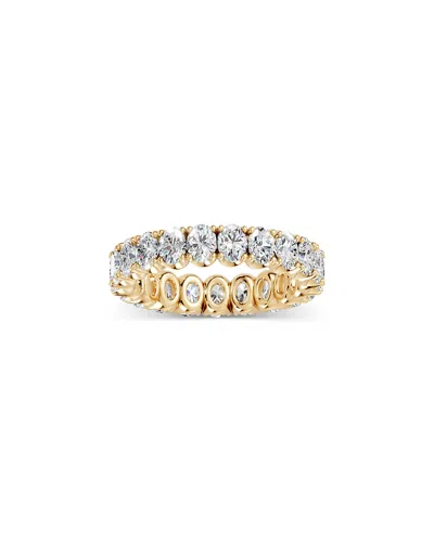 Bloomingdale's Fine Collection Diamond Oval Cut Eternity Ring In 14k Yellow Gold, 3.0 Tcw