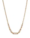 Bloomingdale's Fine Collection Diamond Paperclip Collar Necklace In 14k Yellow Gold, 0.71 Ct. T. W.