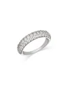 Bloomingdale's Fine Collection Diamond Pave Band Ring In 14k White Gold, 1.03 Ct. T. W. In White